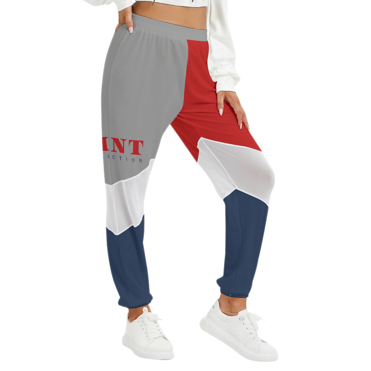 Women's Mint Collection Mesh Panelled Track Pants