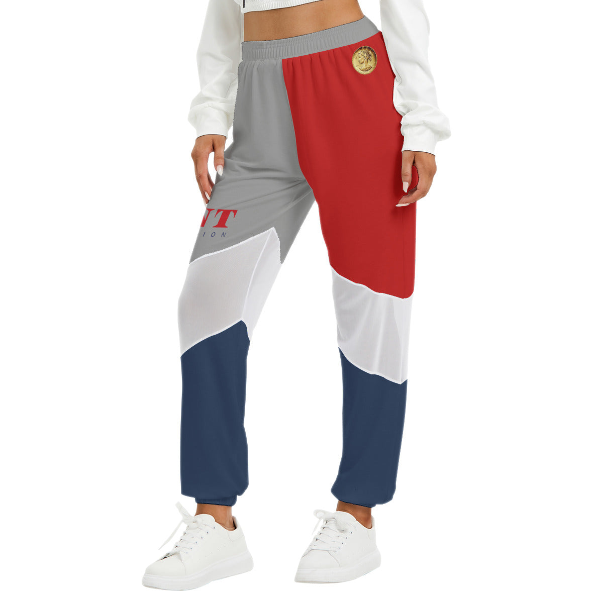 Women's Mint Collection Mesh Panelled Track Pants