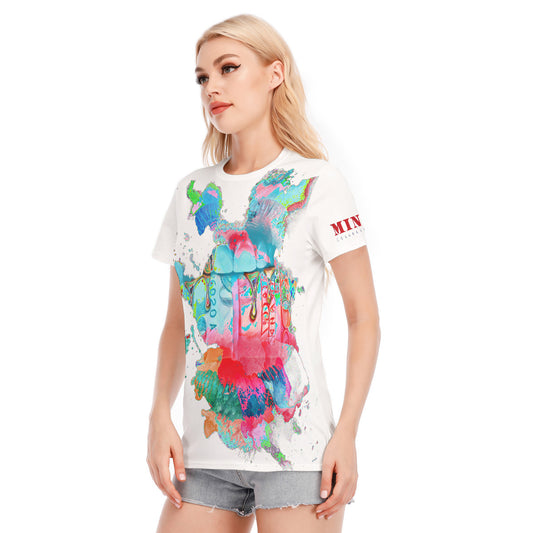 Mint Collection Women's Paint Slash T-Shirt